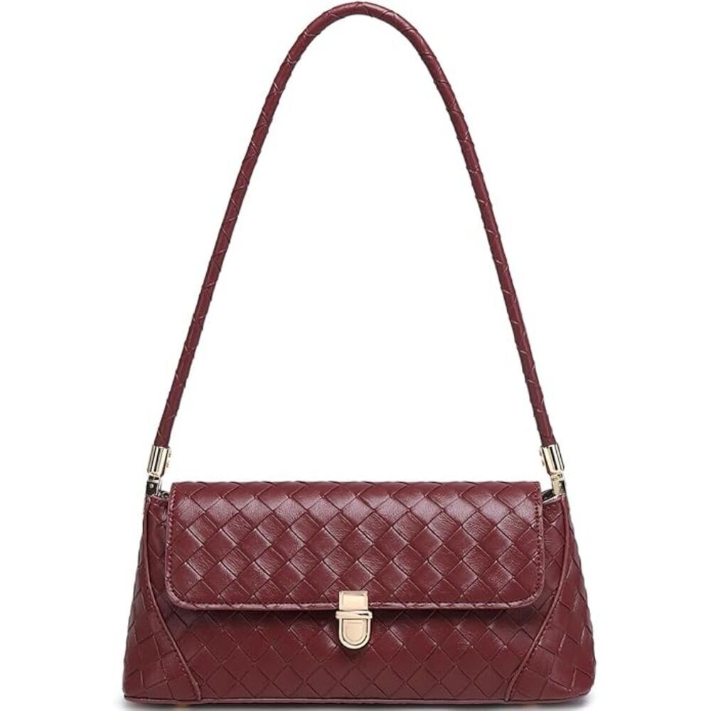 Women Wine Red Imported Vintage Retro Classic Cute Hobo Tote Mini Clutch Bags